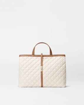 Fashion Bag Sandshell with Brown Medium Astor Top Handle