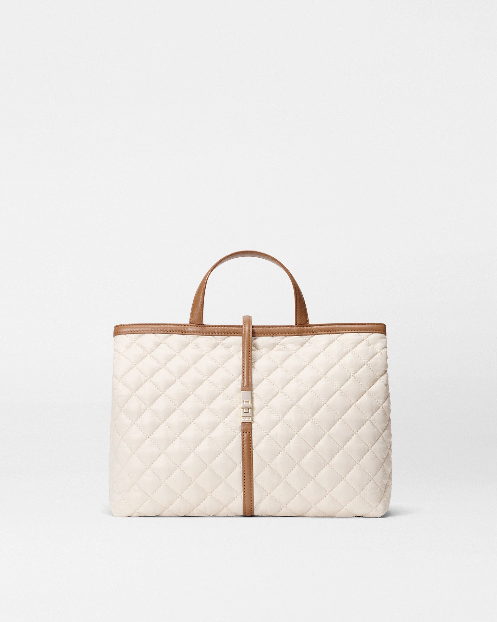 Fashion Bag Sandshell with Brown Medium Astor Top Handle