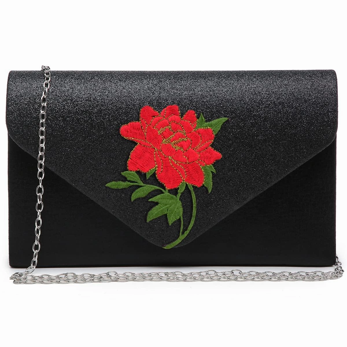 Women Flower Evening Bags Clutch Handbags Wedding Party Prom Envelope Purses Timeless Design