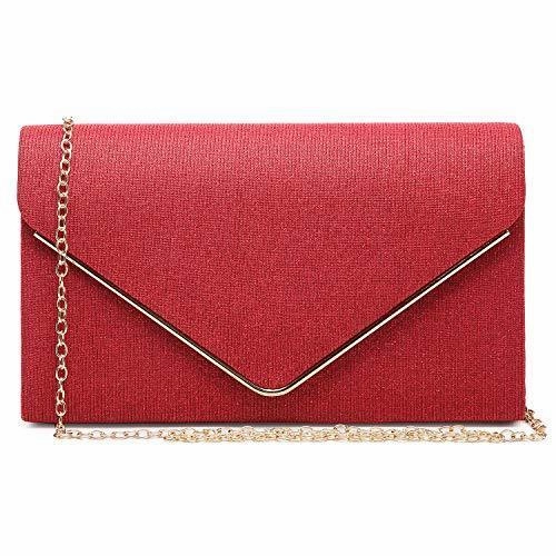Women Glistening  Evening Bags Wedding Purses Cocktail Prom Party Clutches l Dasein Chic Accent Trendy Accessory