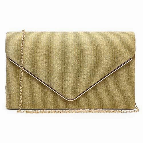 Women Glistening  Evening Bags Wedding Purses Cocktail Prom Party Clutches l Dasein Modern Craft Luxe Finish