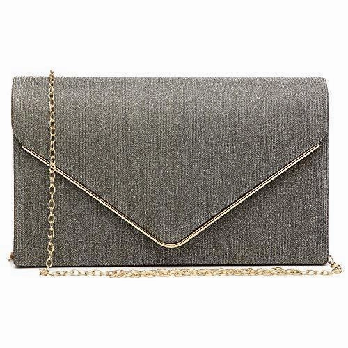Women Glistening  Evening Bags Wedding Purses Cocktail Prom Party Clutches l Dasein Stylish Design