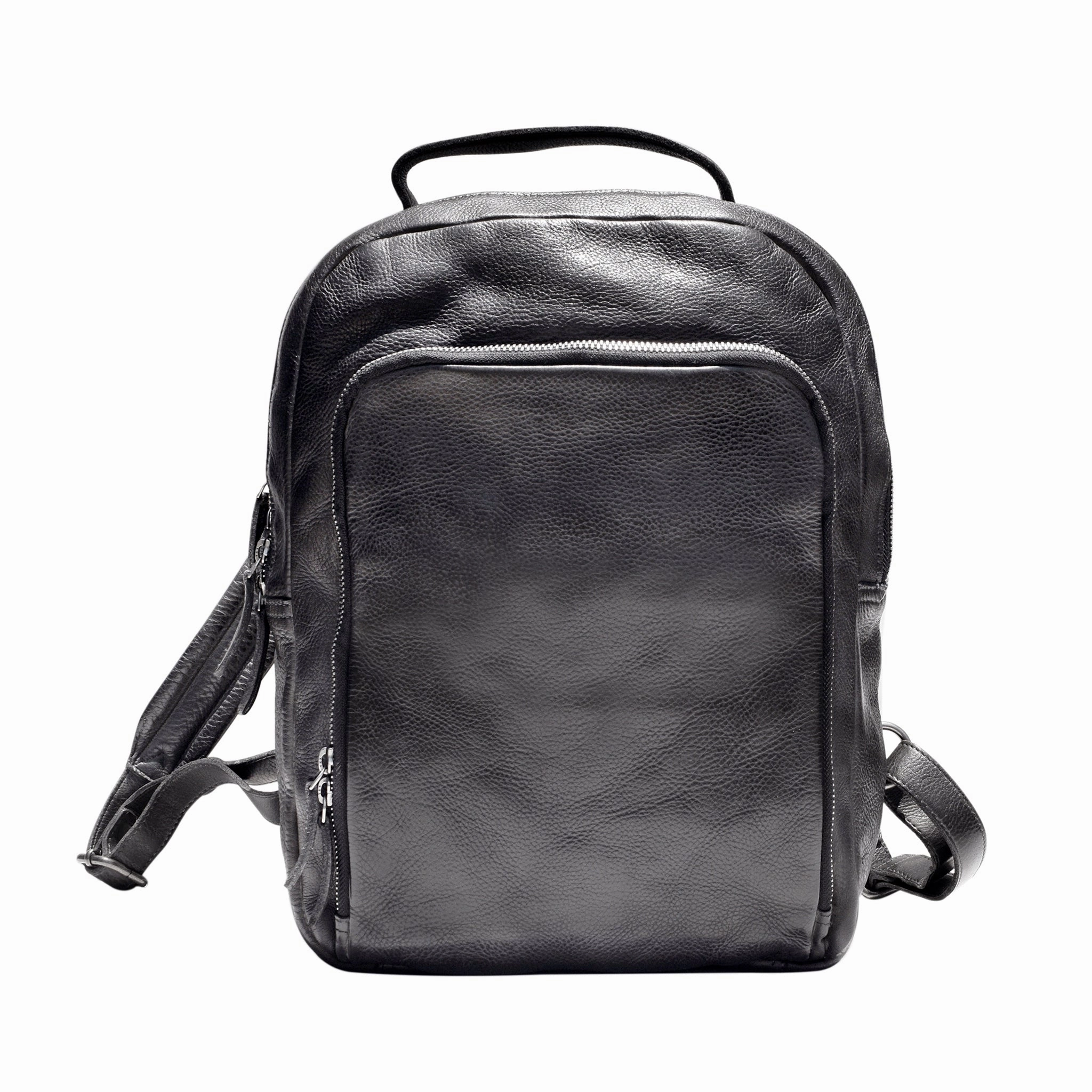 Modern Functionality Zurich Leather Backpack