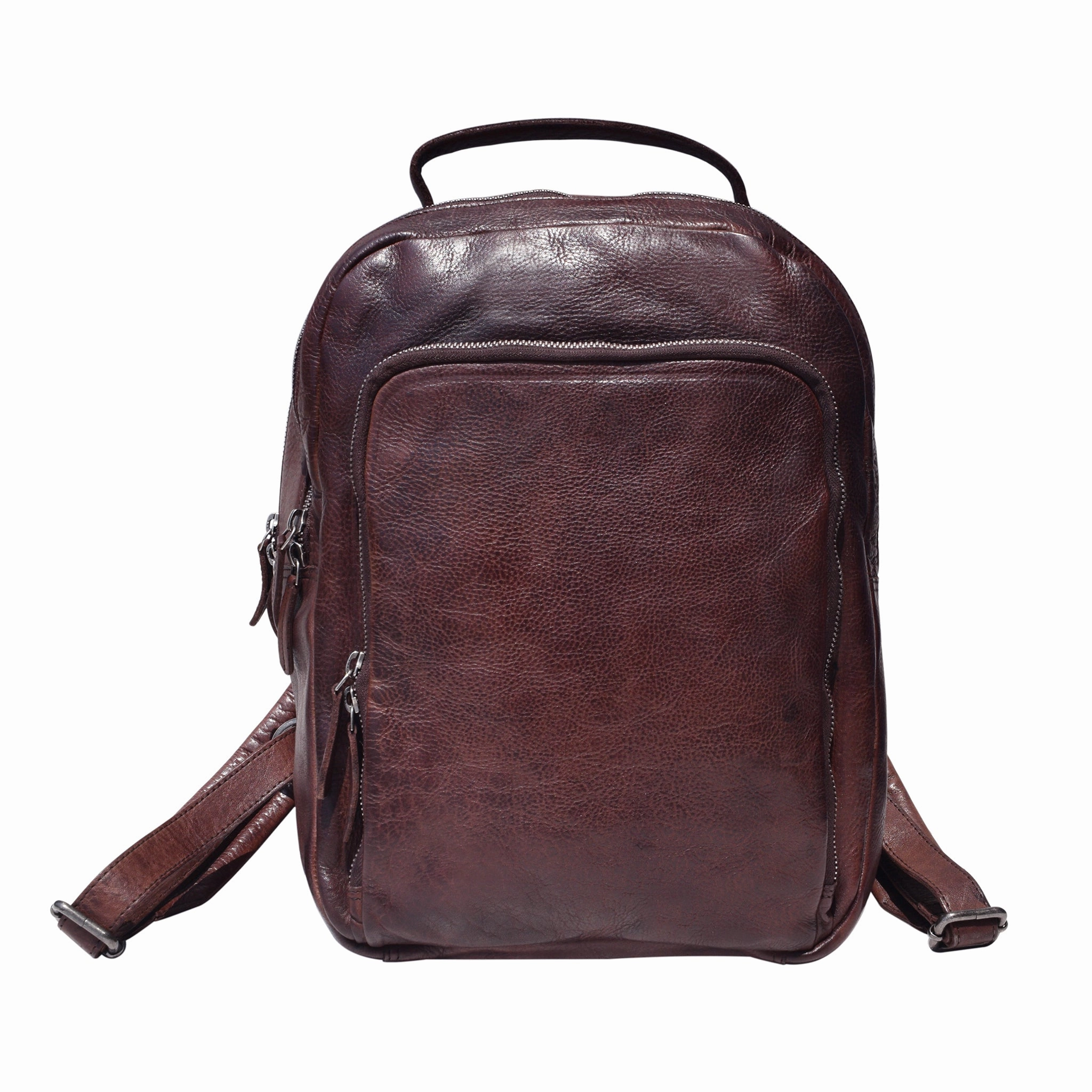 Sleek Functionality Zurich Leather Backpack